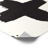  Abstracte penseelstreken achtergrond Poster (Hoek)