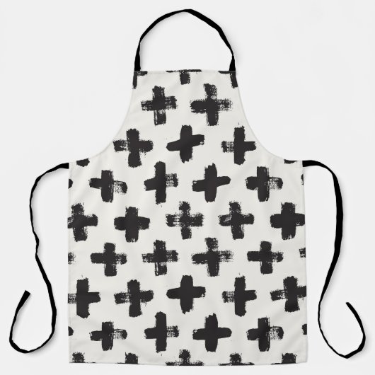  Abstracte penseelstreken achtergrond Schort (Voorkant)