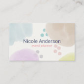 Abstracte penseelstreken bevestigen visitekaartje (Voorkant)