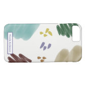 Abstracte penseelstreken Case-Mate iPhone case (Achterkant (Horizontaal))