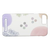 Abstracte penseelstreken Case-Mate iPhone case (Achterkant (Horizontaal))