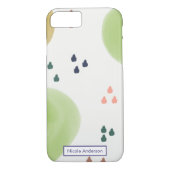 Abstracte penseelstreken Case-Mate iPhone case (Achterkant)