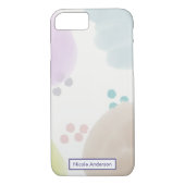 Abstracte penseelstreken Case-Mate iPhone case (Achterkant)