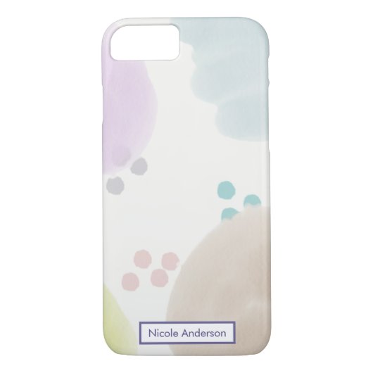 Abstracte penseelstreken Case-Mate iPhone case (Achterkant)