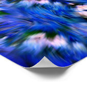 Abstracte penseelstreken en -kleuren poster (Hoek)