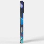 Abstracte penseelstreken in blauw, turquoise en pa Case-Mate iPhone case (Achterkant / Rechts)