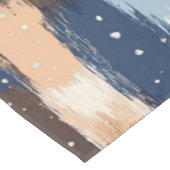 Abstracte penseelstreken in blauw, wit en bruin (2 tafelkleed (Gekanteld)