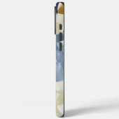 Abstracte penseelstreken in neutrale en aardetinte Case-Mate iPhone case (Achterkant / Links)