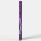 Abstracte penseelstreken in paars, grijs en zwart Case-Mate iPhone case (Achterkant / Rechts)