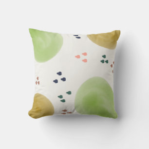 Abstracte penseelstreken met de aarde. kussen