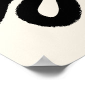 Abstracte penseelstreken poster (Hoek)