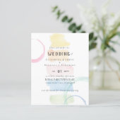 Abstracte penseelstreken regenboog waterverf HUWEL (Staand voorkant)