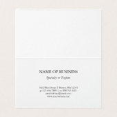 Abstracte penseelstreken Rode Turquoise Visitekaartje (Binnenkant ongevouwen)