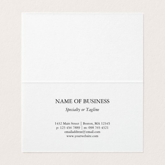 Abstracte penseelstreken Rode Turquoise Visitekaartje (Binnenkant ongevouwen)