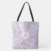 Abstracte penseelstreken, structuur. Monogram. Tote Bag (Voorkant)