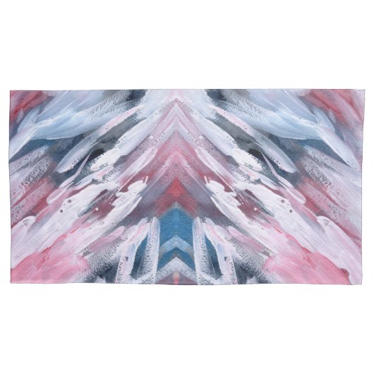 Abstracte penseelstreken van Waterverf Kussensloop (Voorkant-Links)