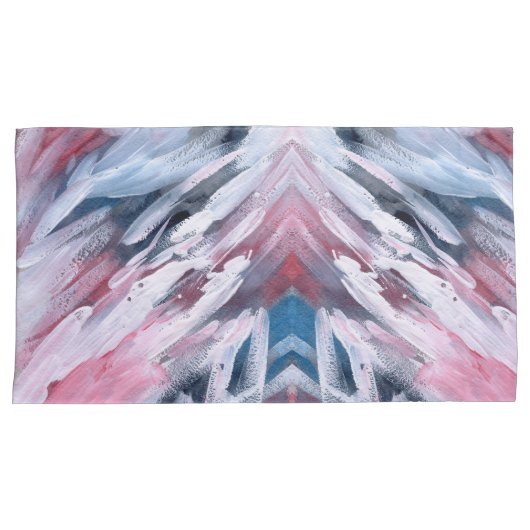 Abstracte penseelstreken van Waterverf Kussensloop (Voorkant-Rechts)