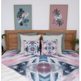 Abstracte penseelstreken van Waterverf Kussensloop