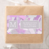 Abstracte penseelstructuur etiket (Insitu)