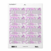 Abstracte penseelstructuur etiket (Full Sheet)