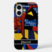 Abstracte pensioencadeaus voor Afro-Amerikaanse va Case-Mate iPhone Case (Achterkant)