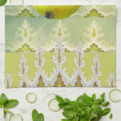 Abstracte peren theedoek (Gevouwen)