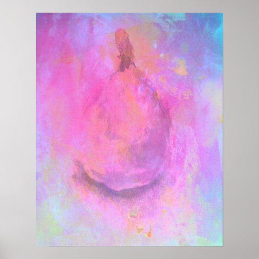 Abstracte perenvruchten die nog steeds roze zijn poster (Voorkant)