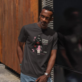 Abstracte persoonlijke groei t-shirt