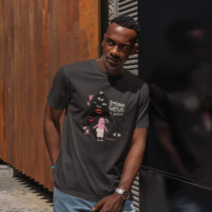 Abstracte persoonlijke groei t-shirt