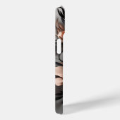 Abstracte Perzik Bloemen Moderne Kunst Case-Mate iPhone Case (Achterkant / Rechts)