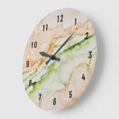 Abstracte Perzische Groene Kunst Grote Klok (Hoek)