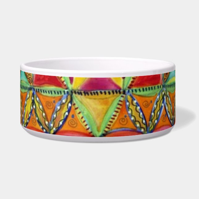 Abstracte Pet Bowl Voerbakje (Voorkant)