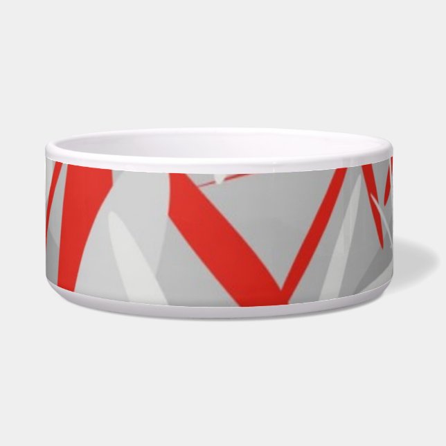 Abstracte Pet Bowl Voerbakje (Voorkant)