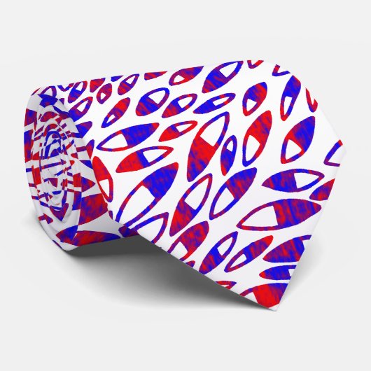 Abstracte petalen - Kleurstructuur Stropdas (Opgerold)