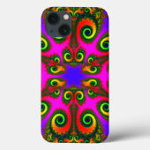 Abstracte Phoenix Flower Fractal Case-Mate iPhone Case (Achterkant)