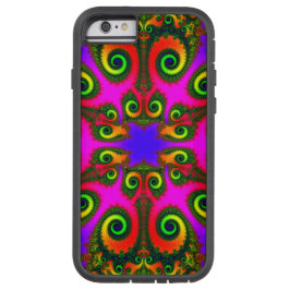 Abstracte Phoenix Flower Fractal iPhone 13 Hoesje