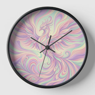 Abstracte Phoenix Rijzende Pastelkleurige Vleugels