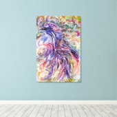 Abstracte Phoenix vogelkunst Canvas Afdruk (Insitu (Houten vloer))