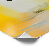 Abstracte Piano Cat Tree Witchy AI Art Semi-Gloss Perfect Poster (Hoek)