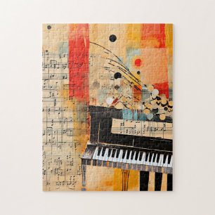 Abstracte Piano Montage kunst Legpuzzel