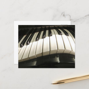 Abstracte pianoketoestel briefkaart