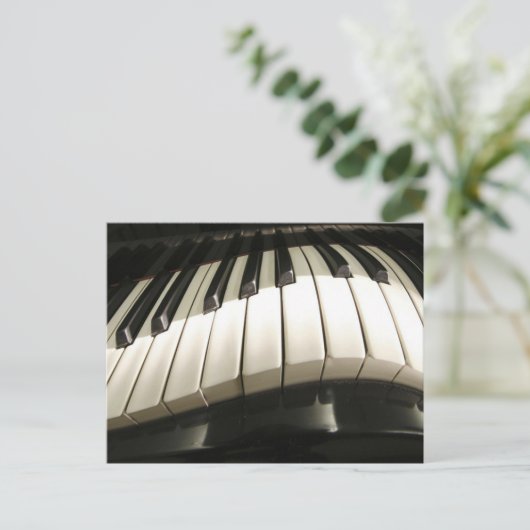 Abstracte pianoketoestel briefkaart (Staand voorkant)