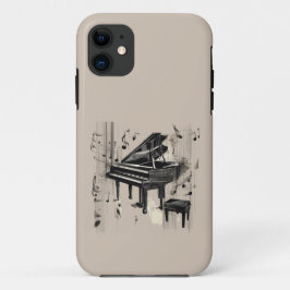 Abstracte Pianokunst Case-Mate iPhone Case