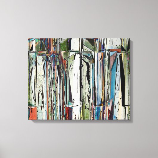 Abstracte pianokussen canvas afdruk (Voorkant)