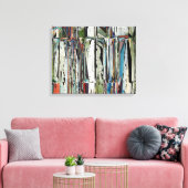 Abstracte pianokussen canvas afdruk (Insitu (Woonkamer))