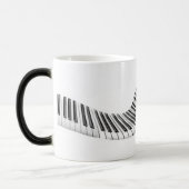 Abstracte pianotoetsen die veranderen Mok (Links)
