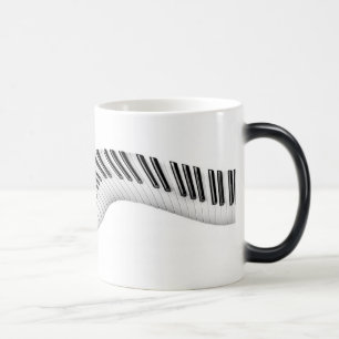 Abstracte pianotoetsen die veranderen Mok