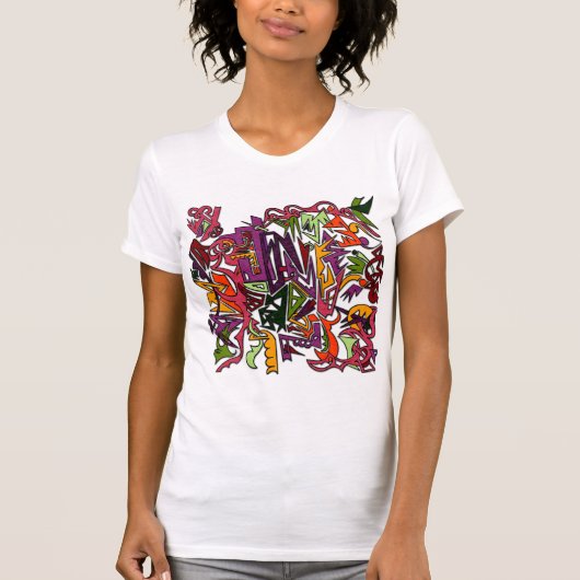 Abstracte Picasso-stijl T-shirt (Voorkant)