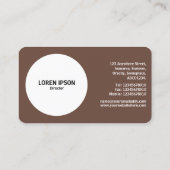 Abstracte Pie 05 - Bruin #6A493C Visitekaartje (Achterkant)