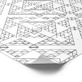 Abstracte Pijl Raster Kleurplaat Tribale Geometrie Poster (Hoek)